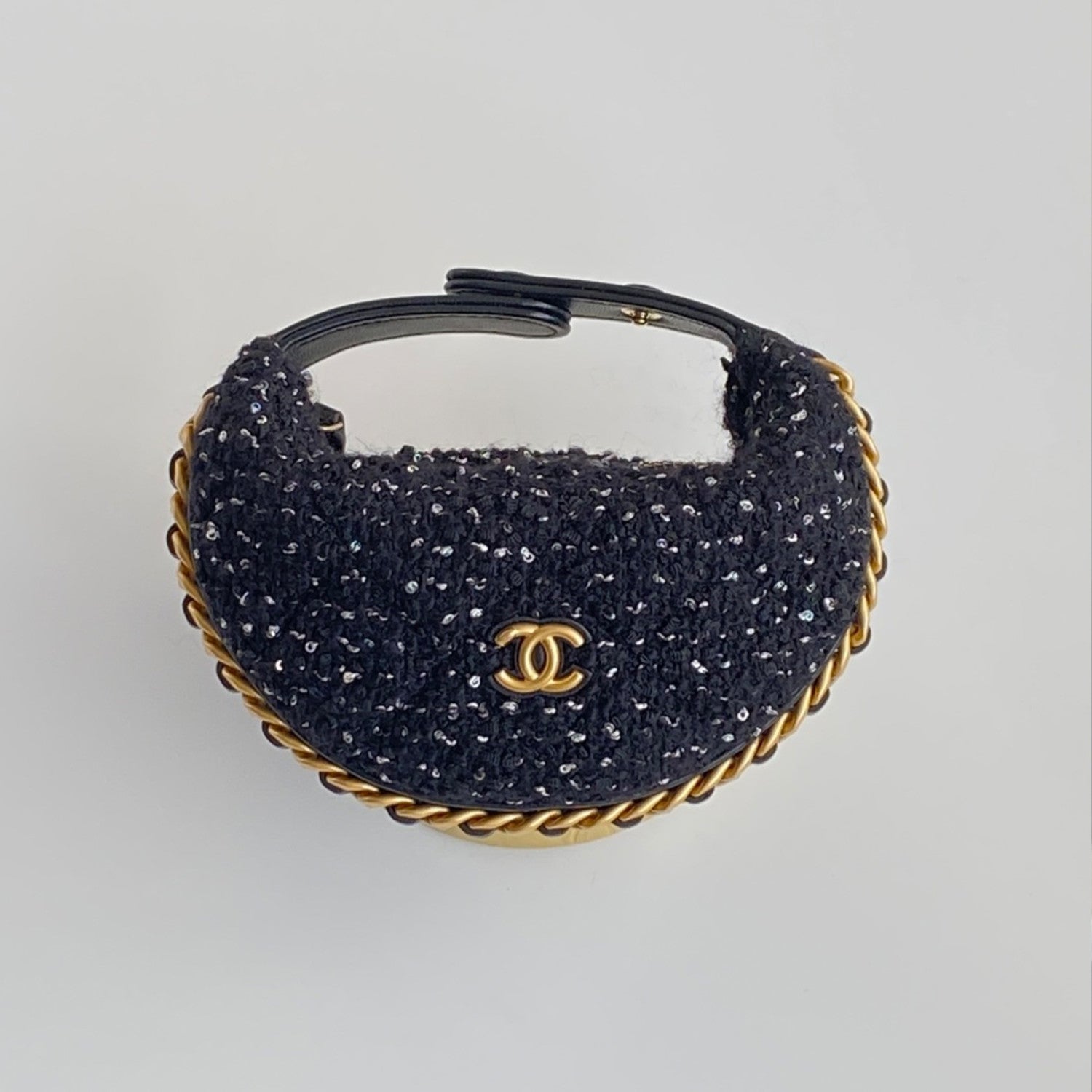 Chanel Women's Mini Woven Sequined Clutch Bag Elegant Fashionable Casual  Bags Handbag Stylish Modern Handbag #81891A