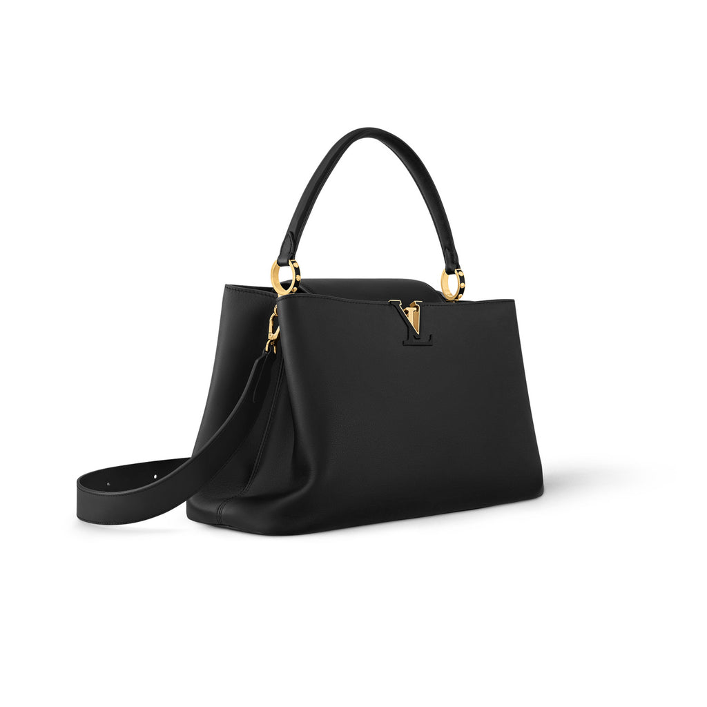 Louis Vuitton CAPUCINES SOUPLE  Women's Fashion Classic Solid-Color Leather Logo Handbag Shoulder Bag Bags M24879 #78857