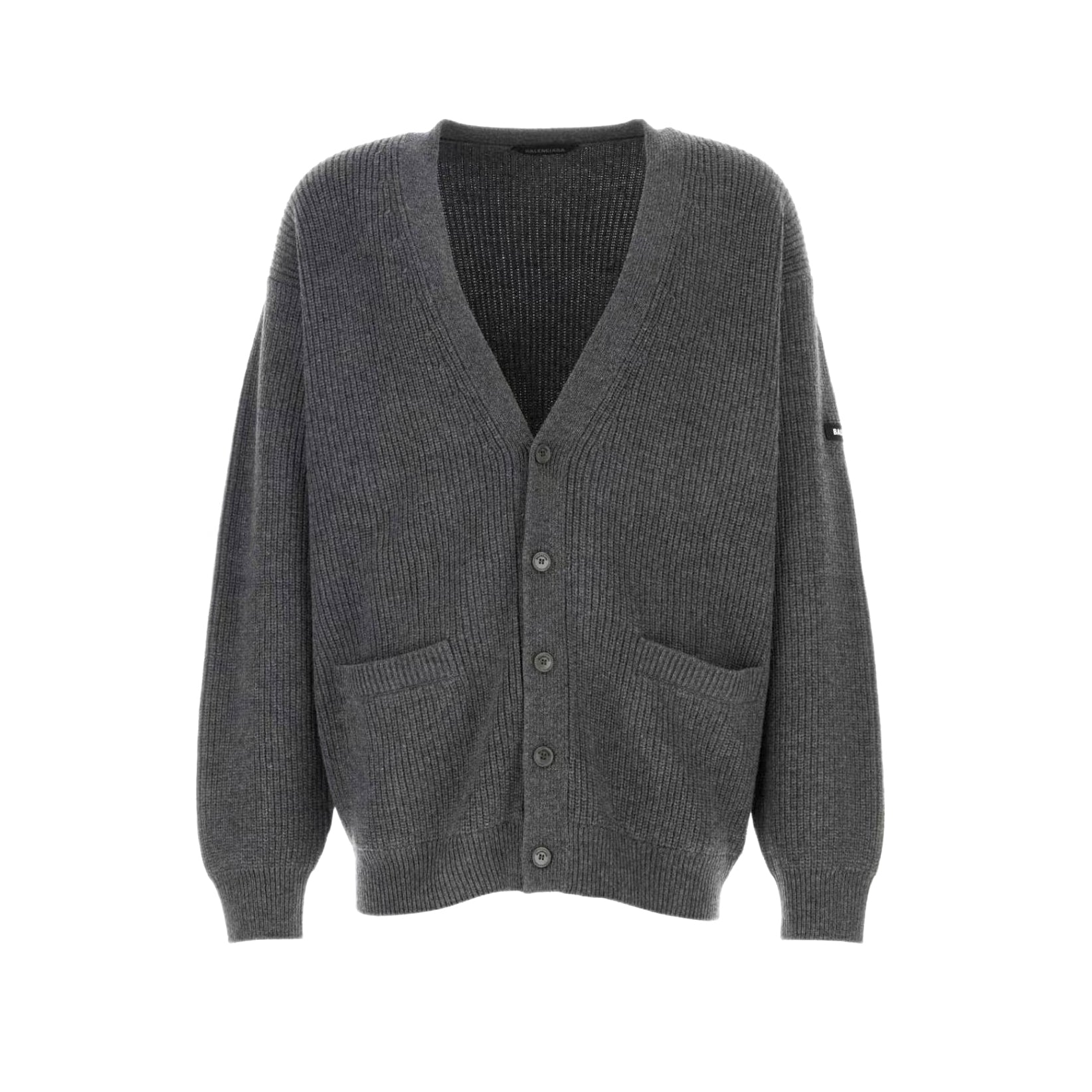 Balenciaga Men's And Women's Spring/fall Fashion Casual V-neck Single Button Wool Knit Cardigan #78622