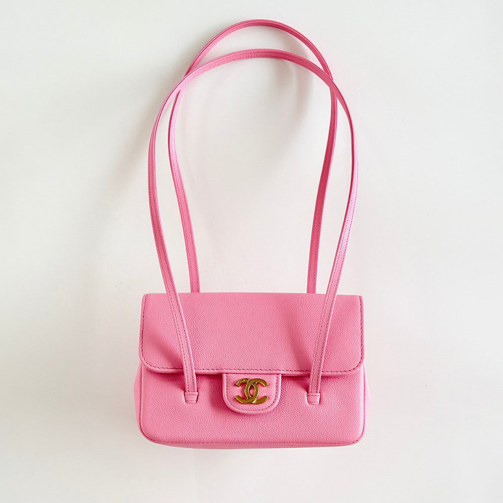 Chanel Women's Spring/summe Preppy Coco Long Strap Flap Bag Mini Chicken Yellow HASS Genuine Caviar Jennie Style Fashion Casual Evening Clutch Bags Accessories #194344
