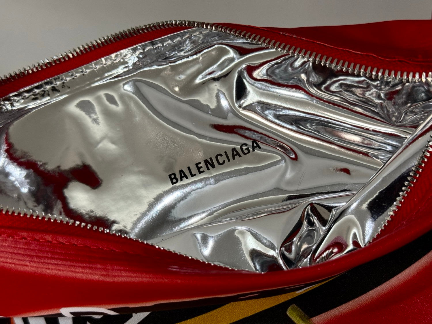 Chips Balenciaga Solid Colour Cowhide Chips Zip Clutch Bag Bags #76784