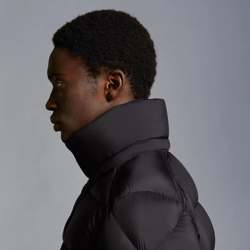Moncler Men's Winter Solid Color Hooded Zipper Long Sleeve Puffer Down Jacket #74216