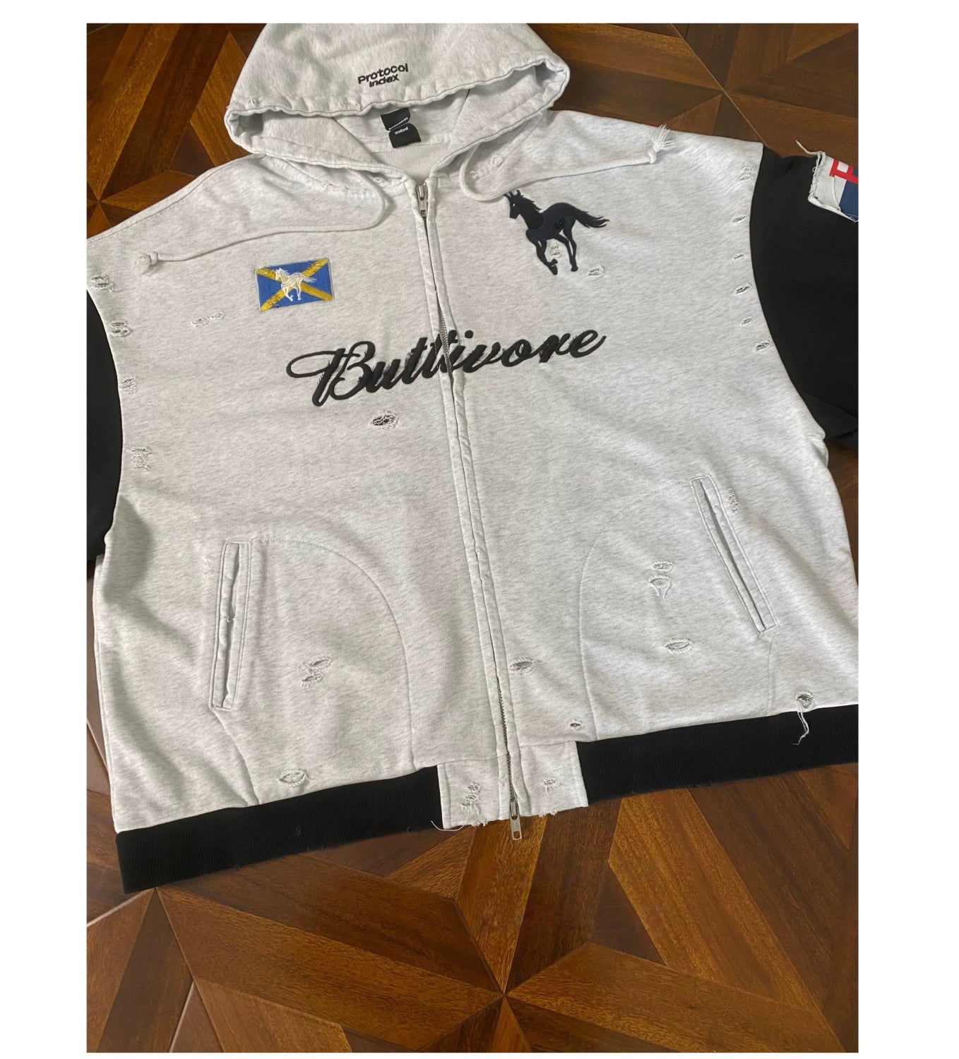 Protocol Index Buttivore Zip Hoodie White #334224