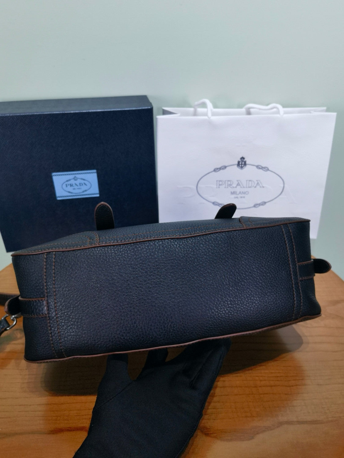 Prada Large Leather Tote Bag #336202