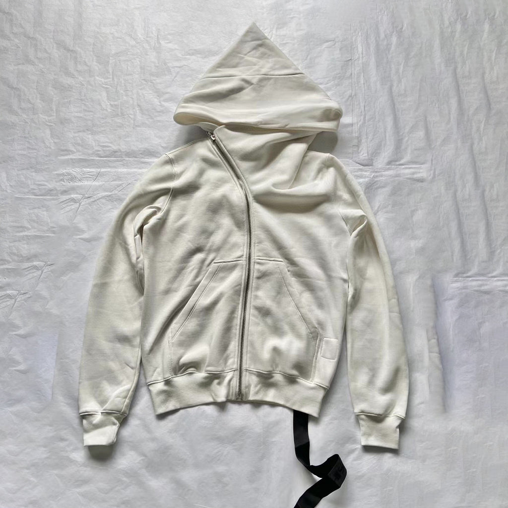 Rick Owens Irregular Zipper Jacket Coat Ngvp #6553