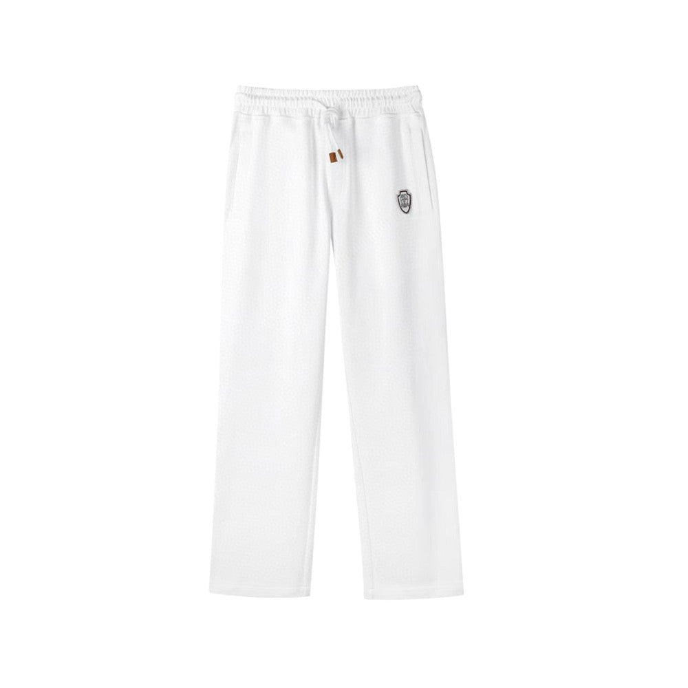 Brunello Cucinelli Men's And Women's Spring/fall Fashion Casual Solid Color Hooded Zipper Jacket With Logo Trim Solid Color Elastic Waist Casual Wide Leg Pants Pants Suit Set #79265