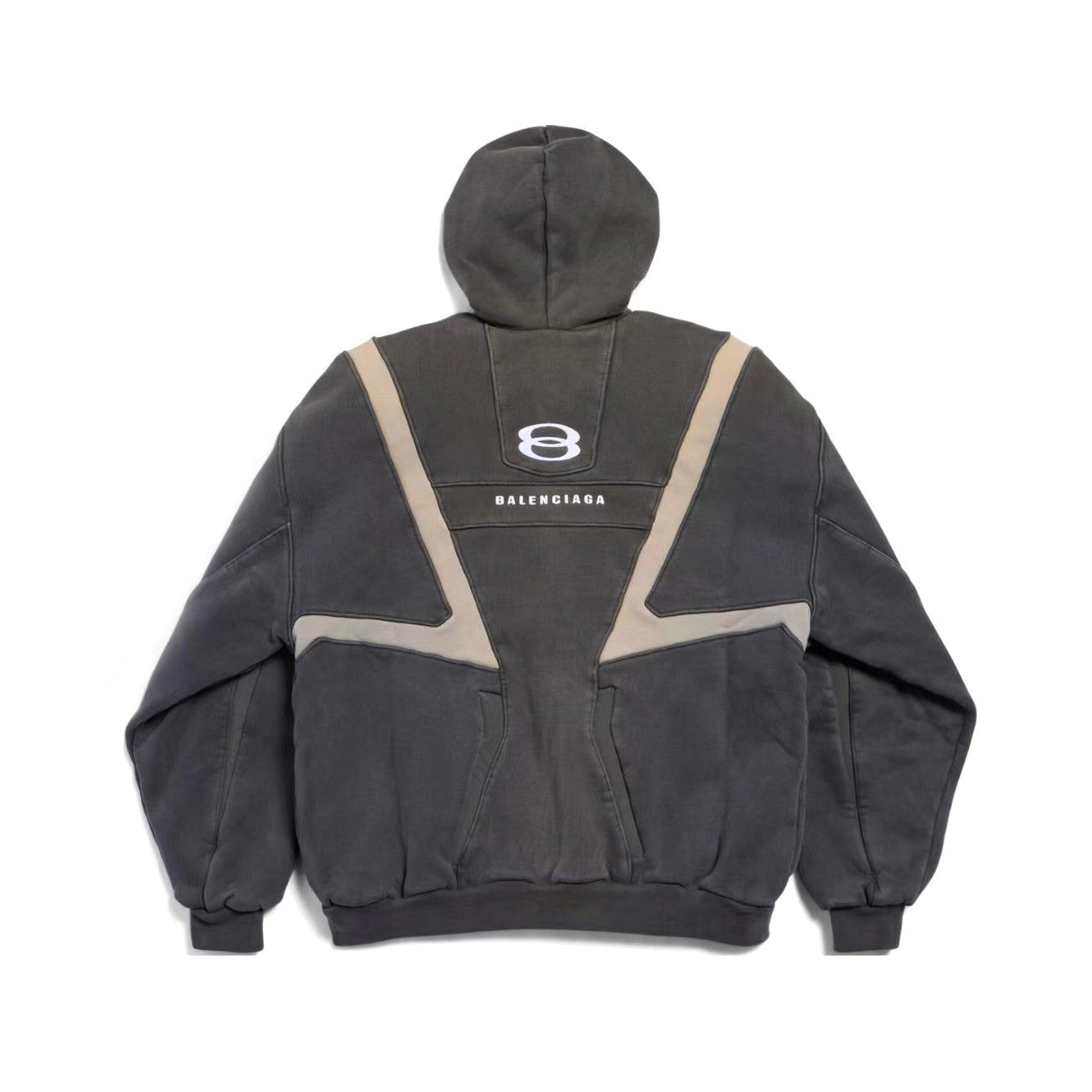 Balenciaga Men's Spring/Autumn Fashion Casual Hooded Zipper Long Sleeved Sweatshirt Jacket #78194