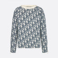Dior Men's Spring. Autumn and Winter Oblique Printed Round Neck Long Sleeve Solid Color Fitted Sweater #72184