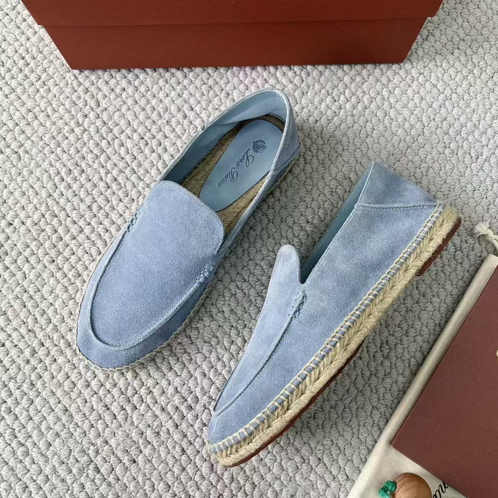 Loro Piana Seaside Walk Men's Casual Shoes Spring And Summer Suede Casual Shoes Fashion Temperament Comfortable Flat Shoes Slippers Ngvp #2224