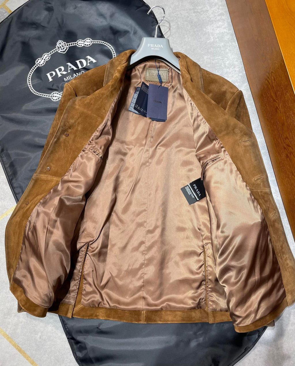 Prada Men's Single Breasted Vintage Jacket Ngvp #6745