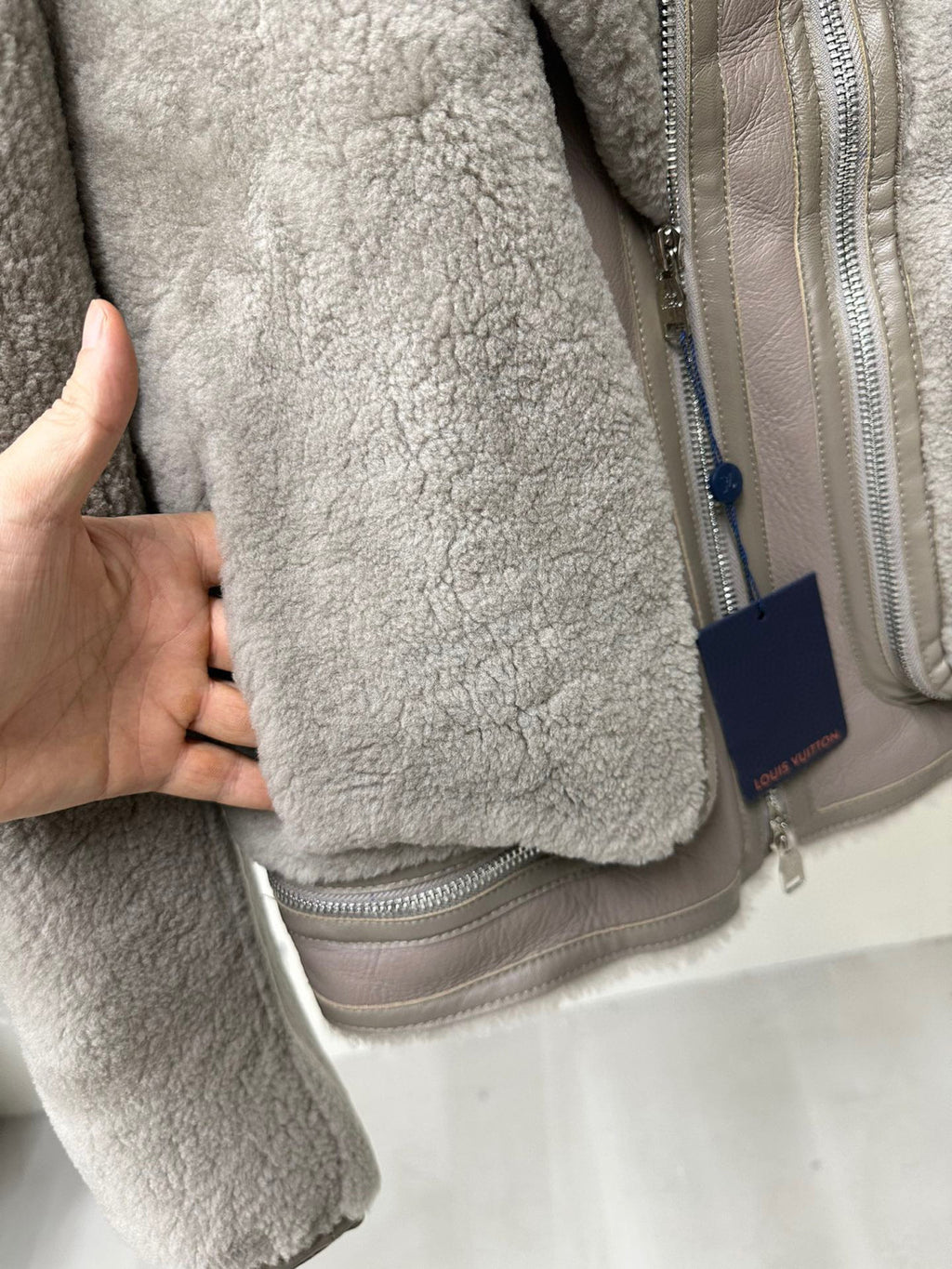 Louis Vuitton Removable Fur Leather Jacket Ngvp #5666