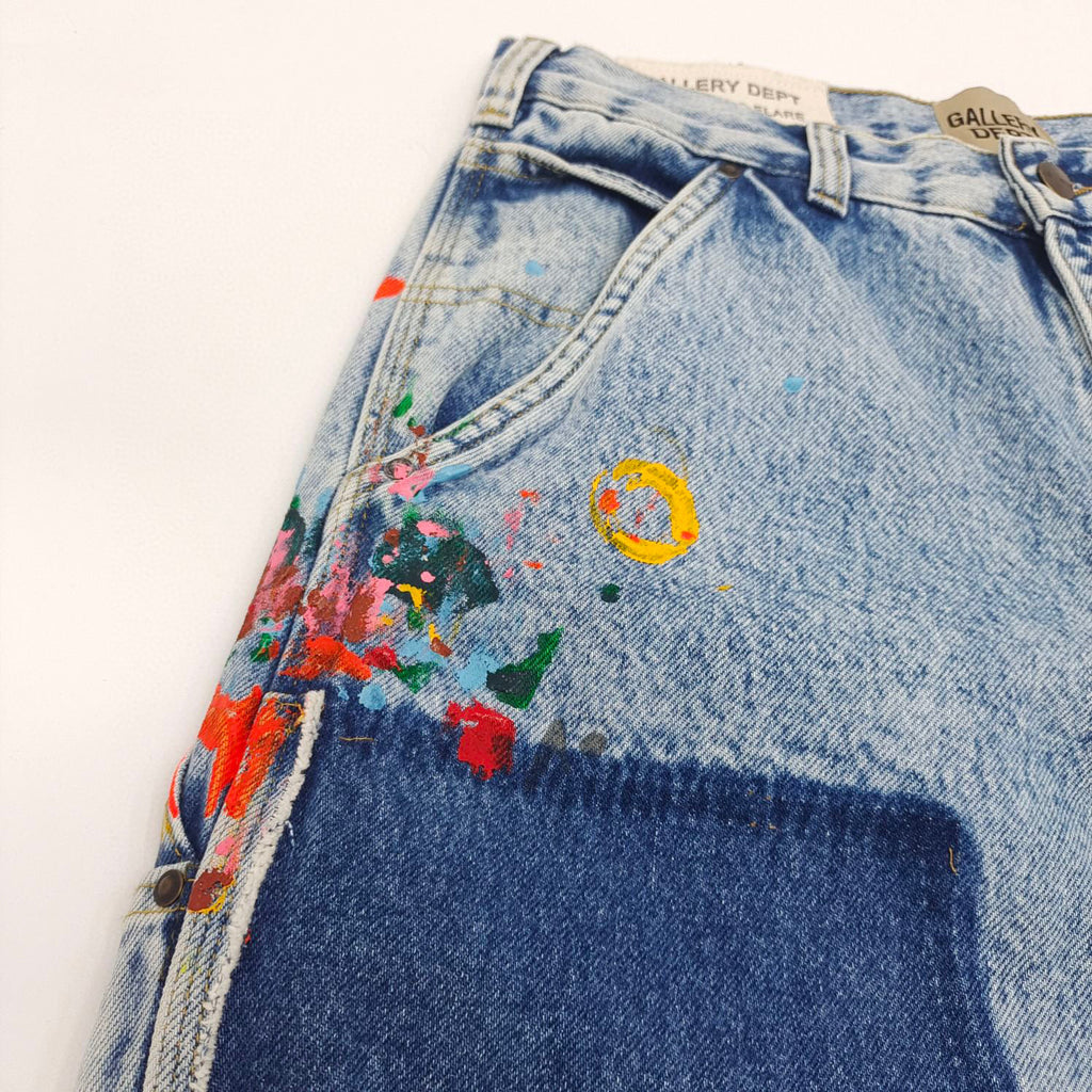 Gallery Dept Vintage Blue Spliced Jeans Pants #96557
