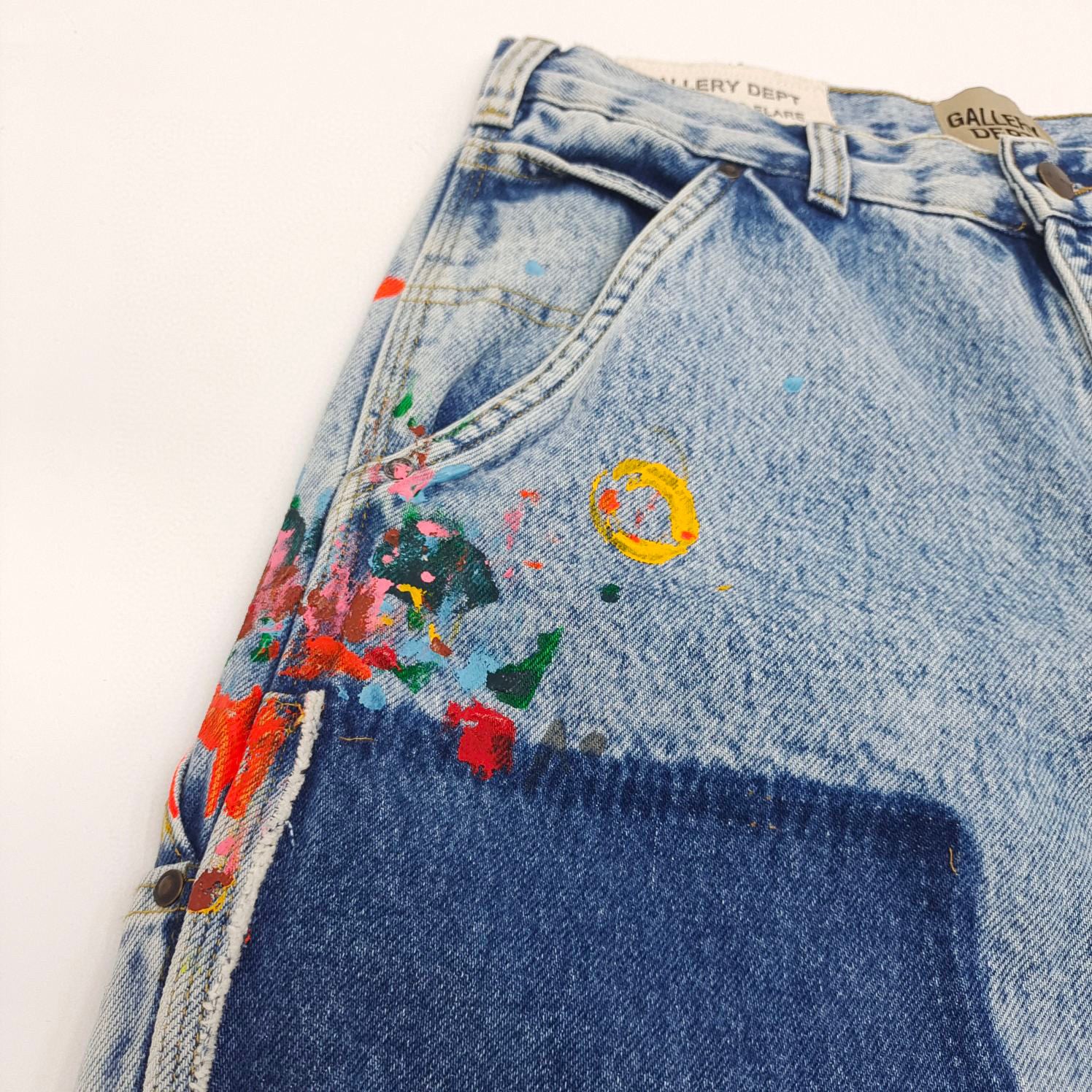 Gallery Dept Vintage Blue Spliced Jeans Pants #96557