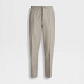 Ermenegildo Zegna Men's Fall/Winter Wool Blend Solid Color Mid-Rise Casual Straight-Leg Drawstring Sweatpants Ngvp #2517