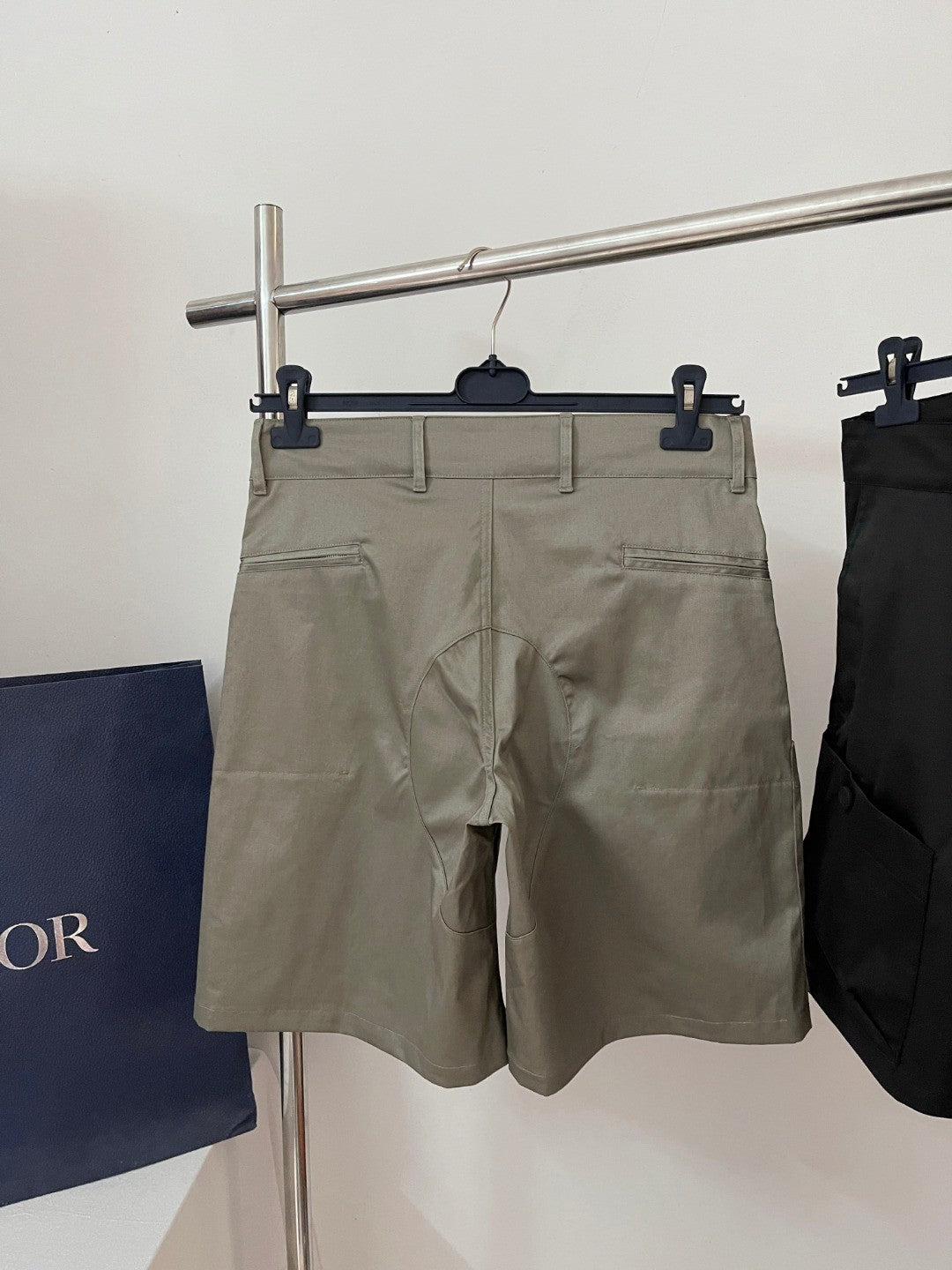 Dior Dior And Stone Island Men's Summer Solid Color Letter Logo Casual Fit Bermuda Shorts #75358