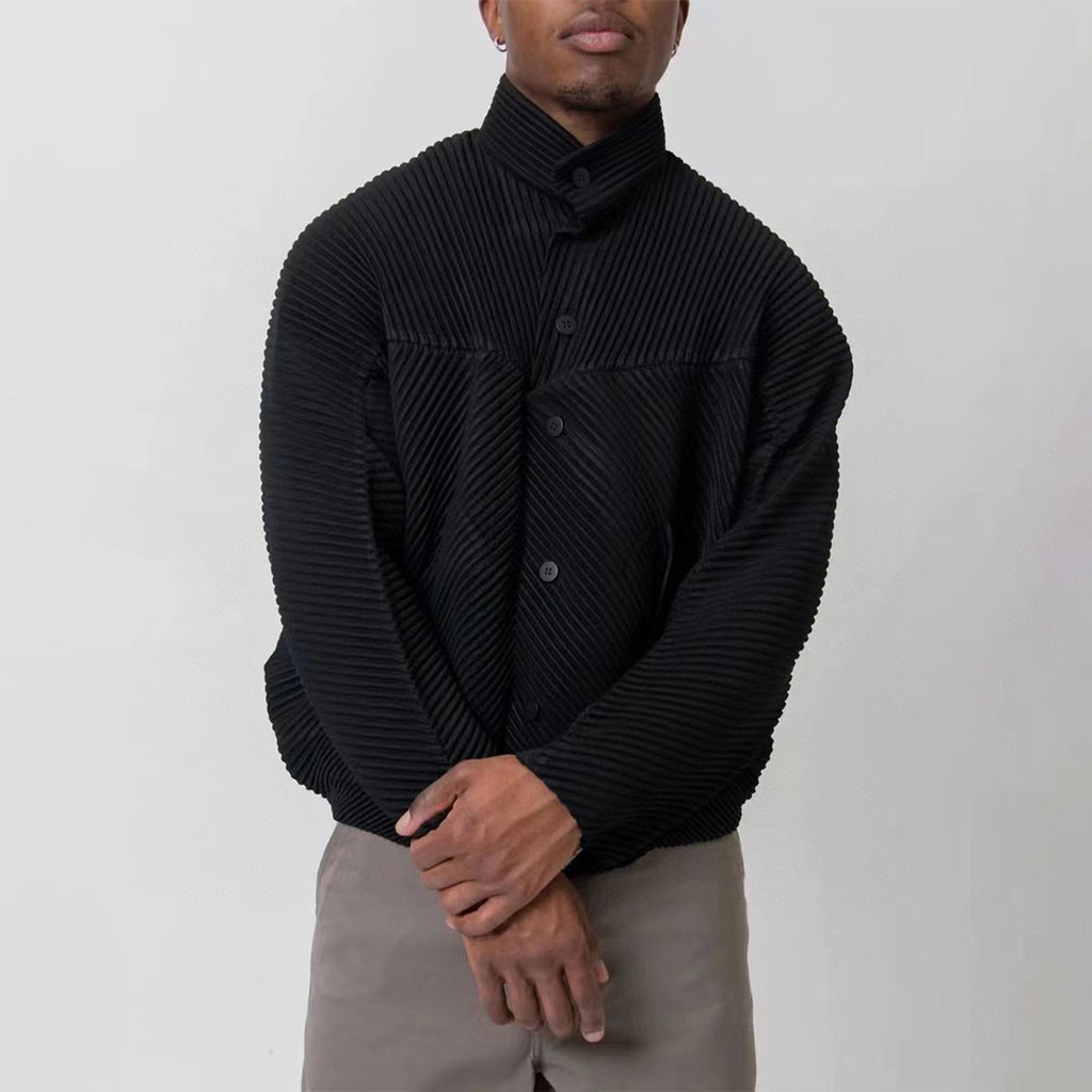Issey Miyake Ruffled Shirtwaist Coat Ngvp #6389
