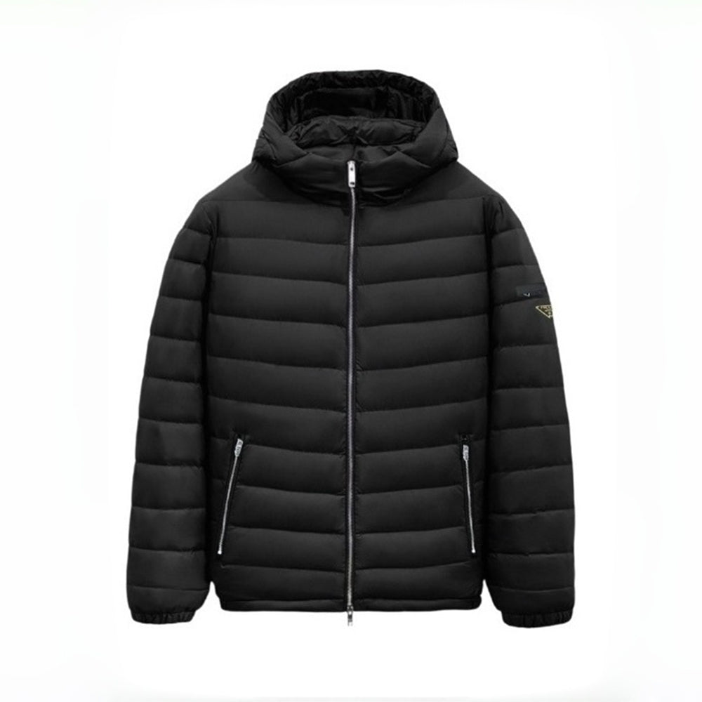 Prada Piumino Nylon Down Jacket Nero #336637
