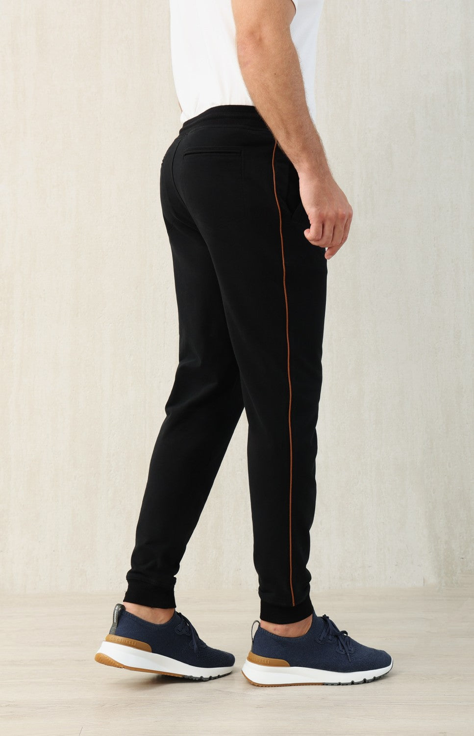 Brunello Cucinelli Men's Lace-up Sweatpants Four Seasons Solid Color Cotton Casual Drawstring Trousers Pants Ngvp #1767