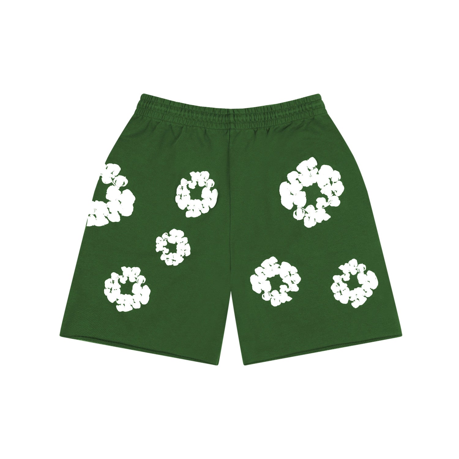 Denim Tears Men's And Women's Summer Fashion Casual Solid-color Printed Pattern Waist Elastic Drawstring Loose Fit Relaxed Shorts #79534