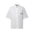 Louis Vuitton Men's Summer Casual Collared Single Breasted Letter Embroidered Short Sleeved Shirt #78427