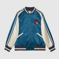 Gucci  Baseball Jersey Zip Up Jacket Blue #4583