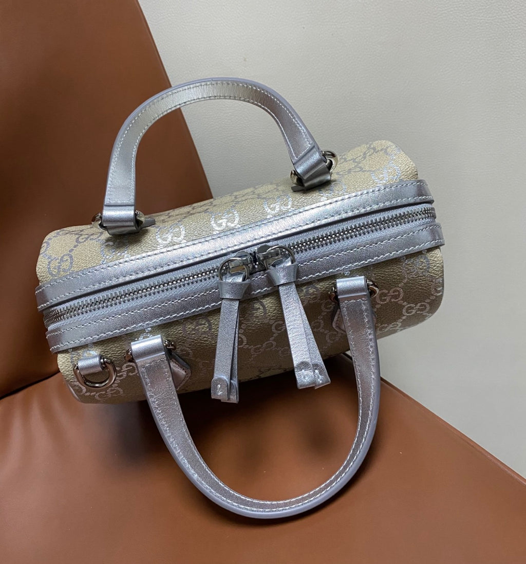 Gucci GG Emblem Small Boston Bag #337066