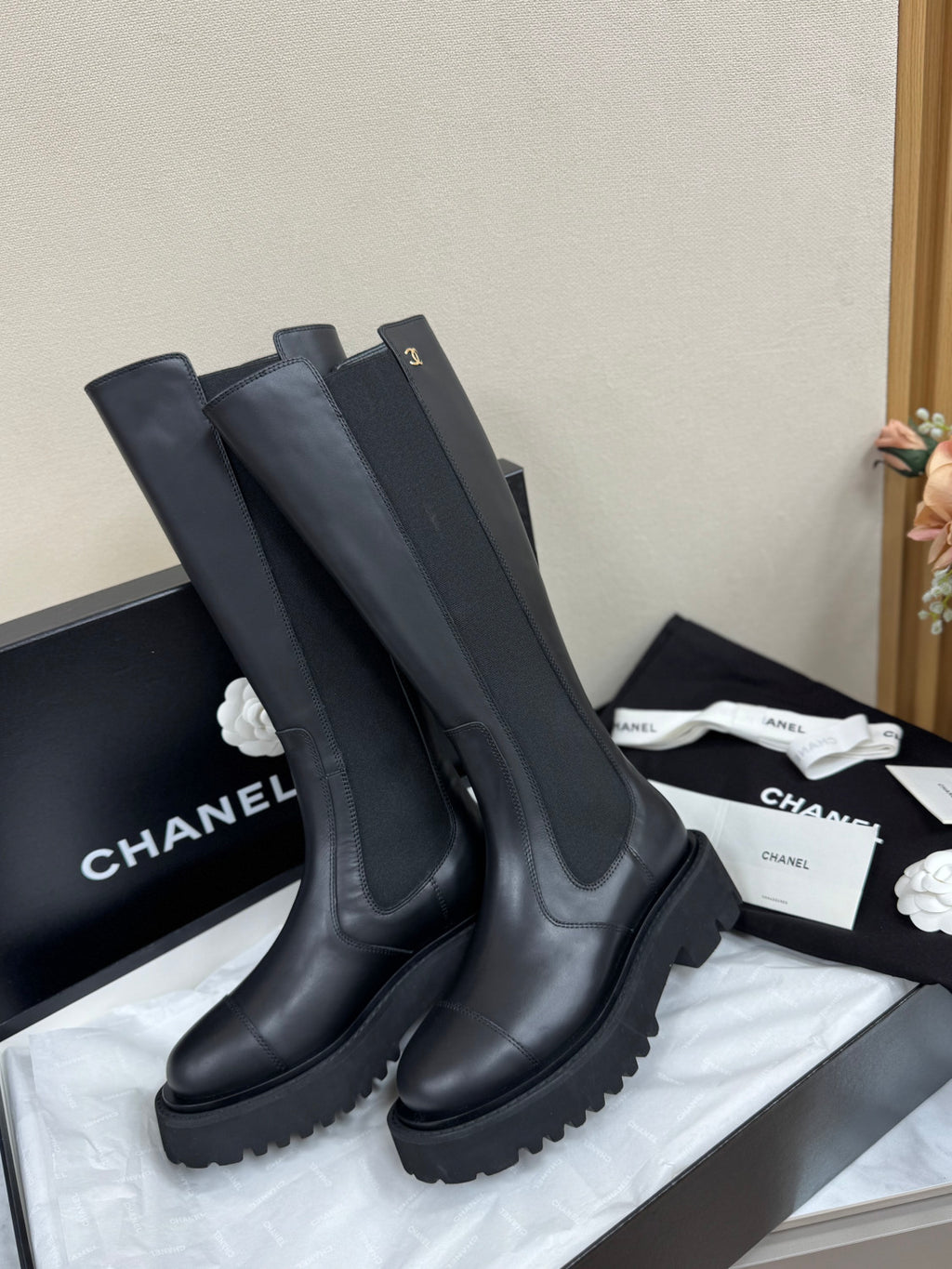 Chanel Thick Sole Knight Boots #385423