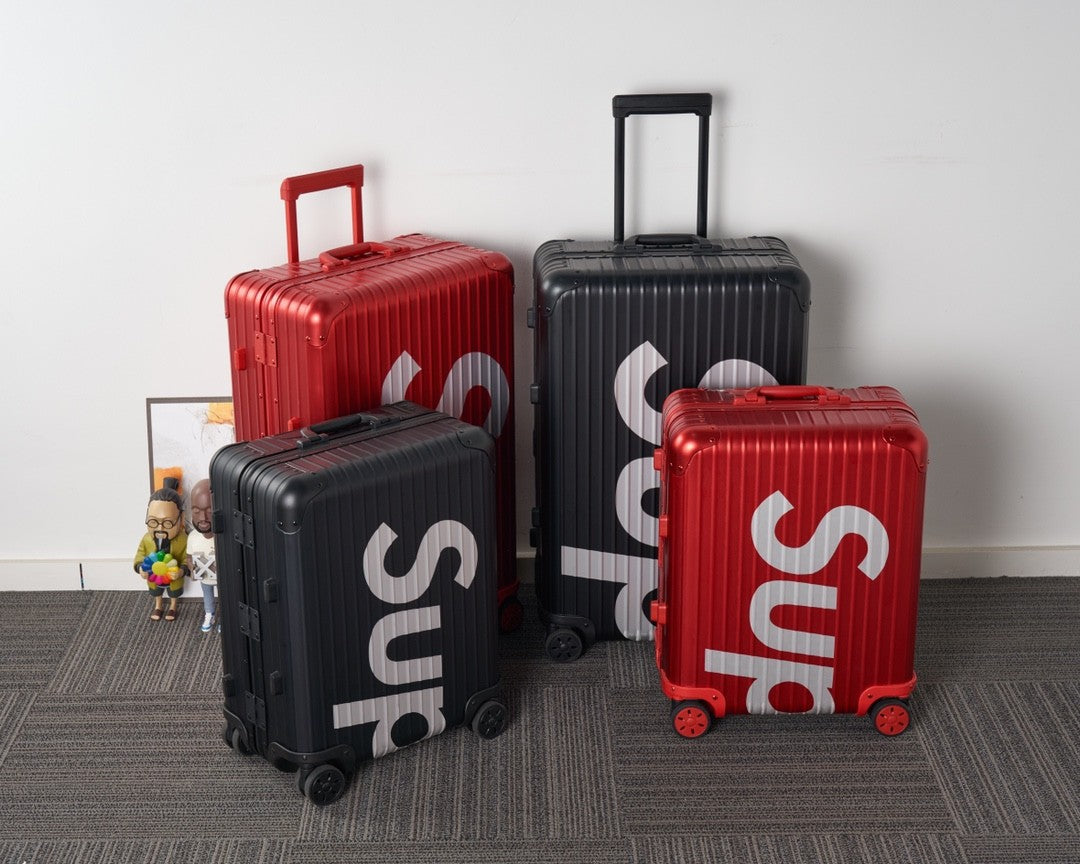 Supreme Fashion Logo Jacquard Shift Trolley Case Consignment Luggage Travel Out Box Solid Color Boarding Case Bag Bags #81717
