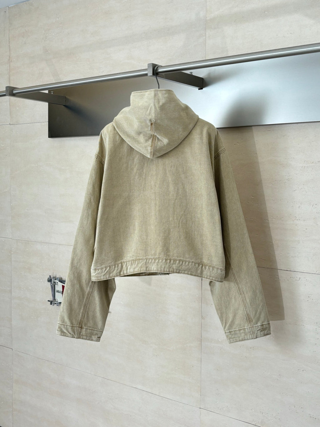 Balenciaga Men's Cropped Hooded Workwear Jacket #375601