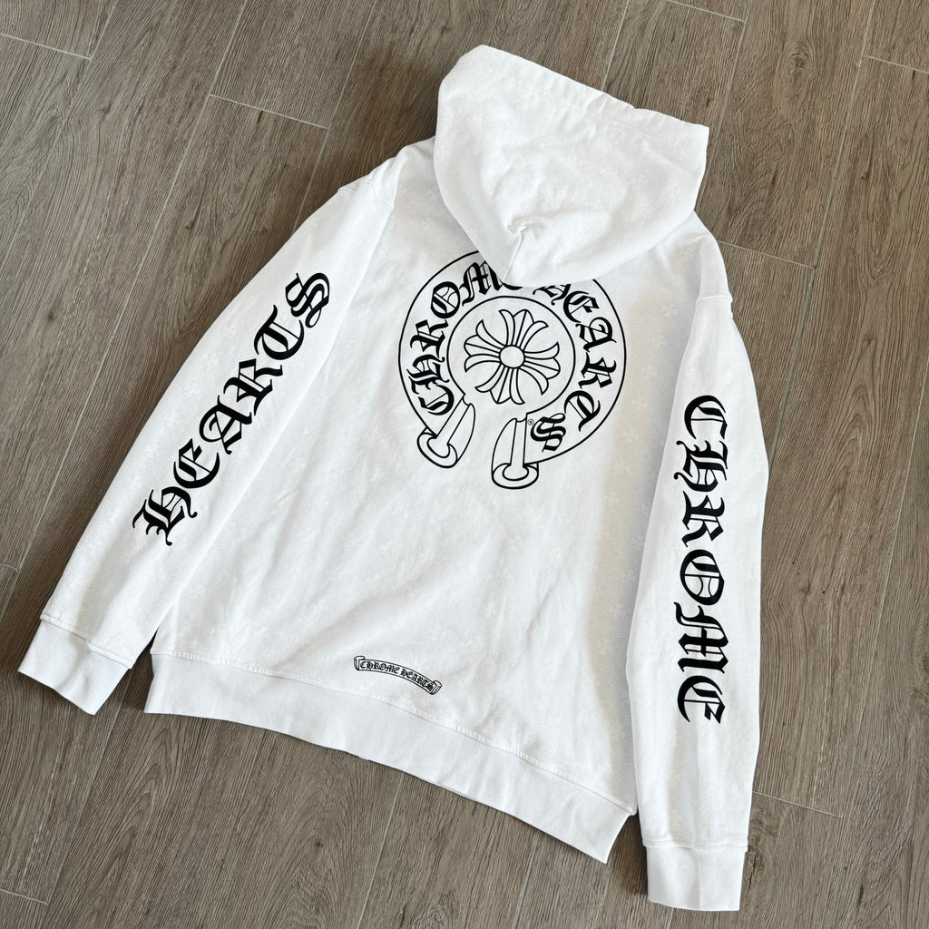 Chrome Hearts All Over Printed Dark Pattern Hooded Sweatshirt Pants #375717