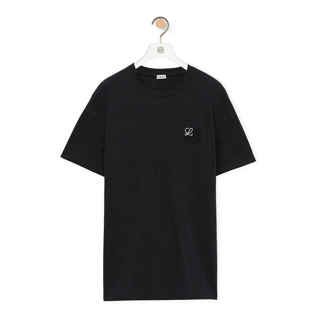 Loewe Men's Summer Logo Embroidery Round Neck Cotton Short Sleeve T-Shirt #72361