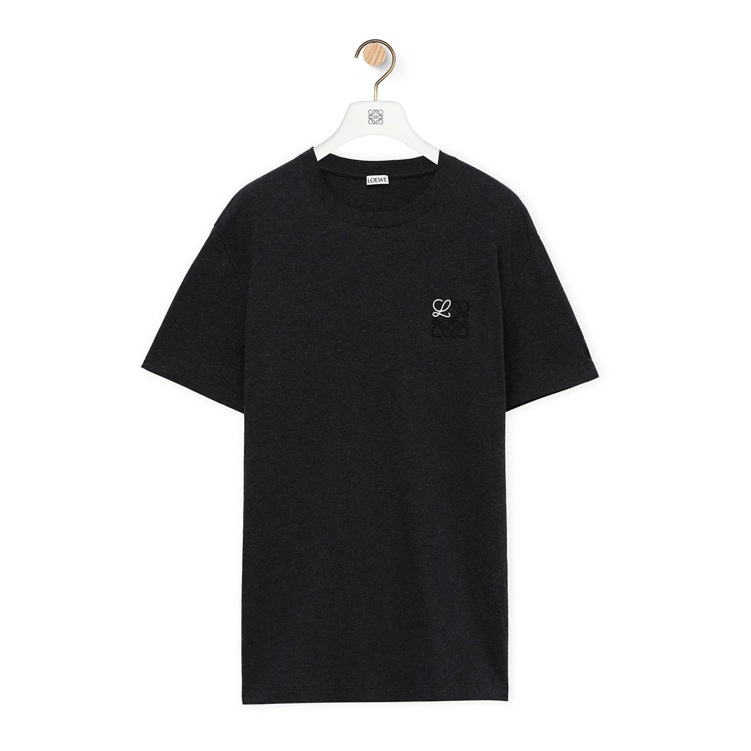 Loewe Men's Summer Logo Embroidery Round Neck Cotton Short Sleeve T-Shirt #72361