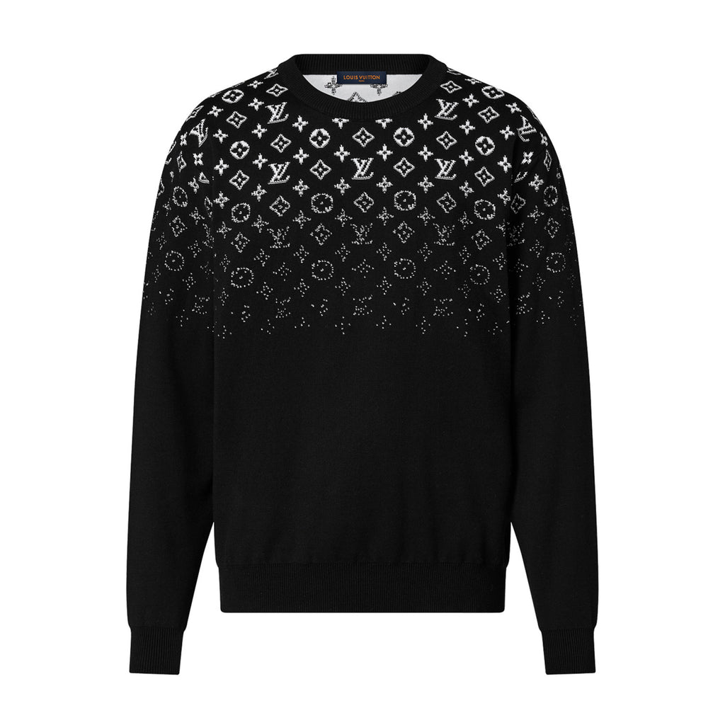 Louis Vuitton Men's Spring and Fall Gradient Logo Printed Round Neck Cotton Pullover Sweatshirt #98968