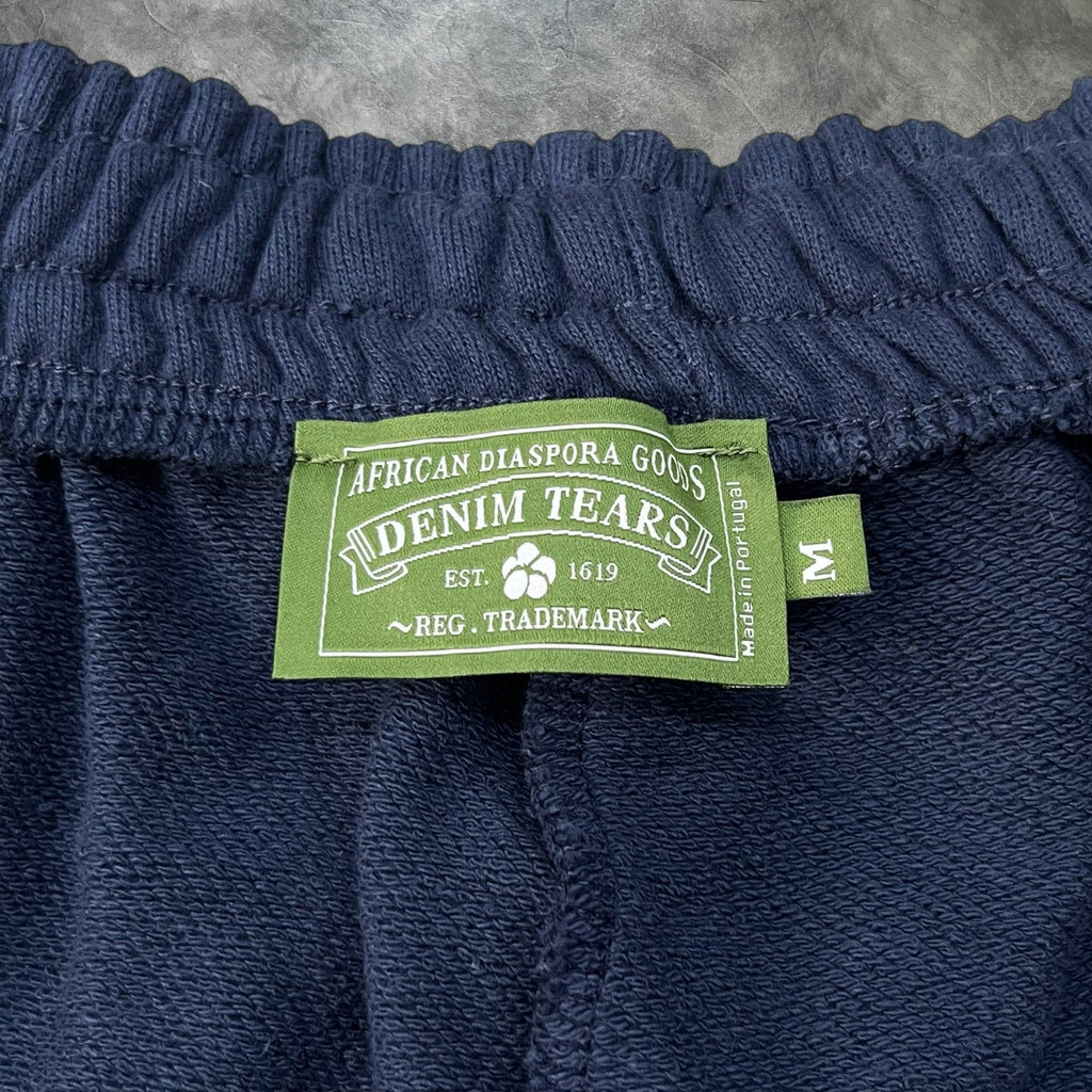 Denim Tears The Cotton Wreath Sweatshorts Navy Blue