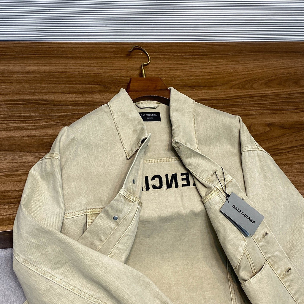 Balenciaga Embroidered Denim Jacket #333927