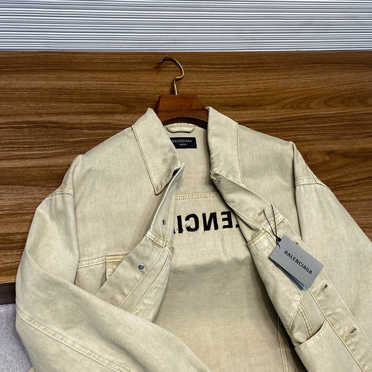 Balenciaga Embroidered Denim Jacket #333927
