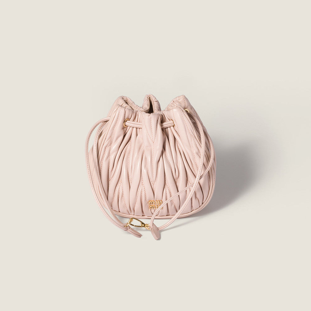 MiuMiu Black Matelassé Nappa Leather Pouch #334669