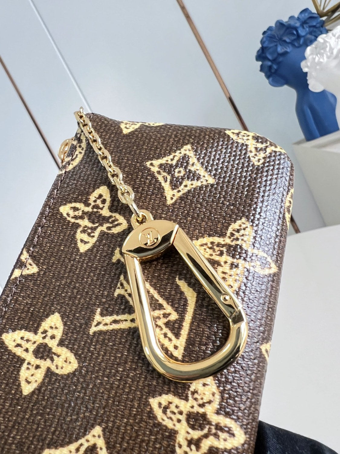 LOUIS VUITTON Key Pouch Monogram Canvas M27671 #377238
