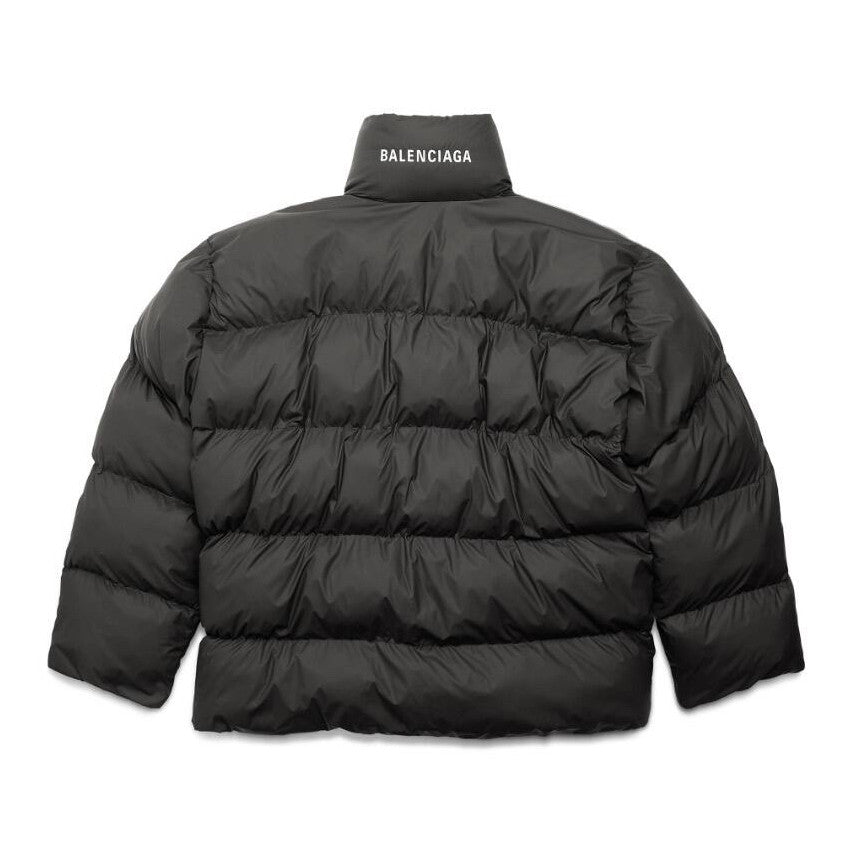 Balenciaga Men's and Women's Autumn and Winter Solid Color Letter Printed Loose Fit Puffer Down Long Sleeve Jacket #74343
