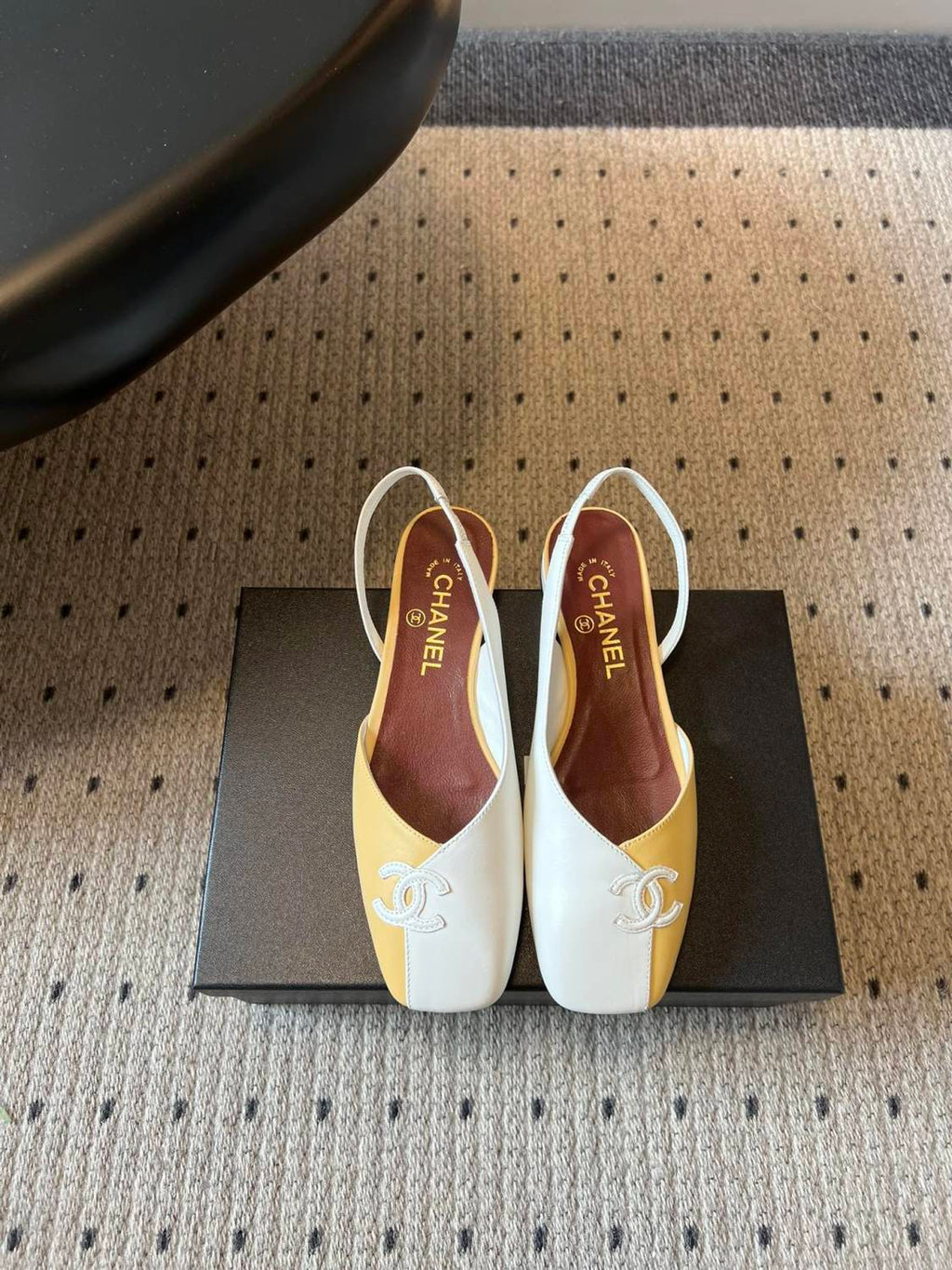 Chanel Color Block Back Sandals #378628