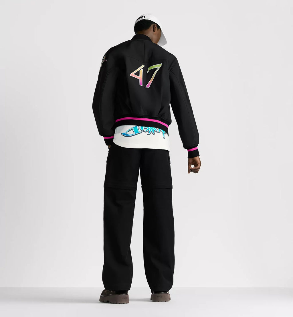 Dior and Lewis Hamilton Short Jacket Black Technical Fabric #333909