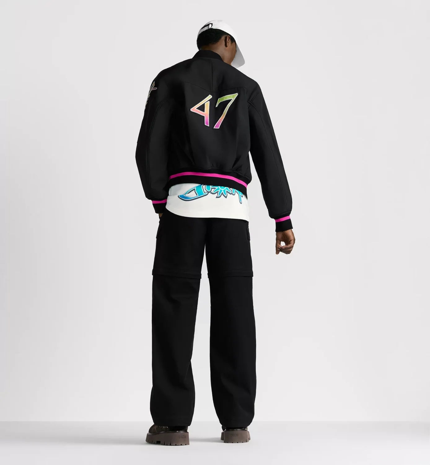 Dior and Lewis Hamilton Short Jacket Black Technical Fabric #333909