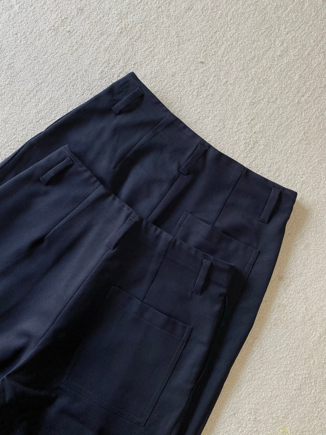 Loewe Trousers in Wool Blue #334437