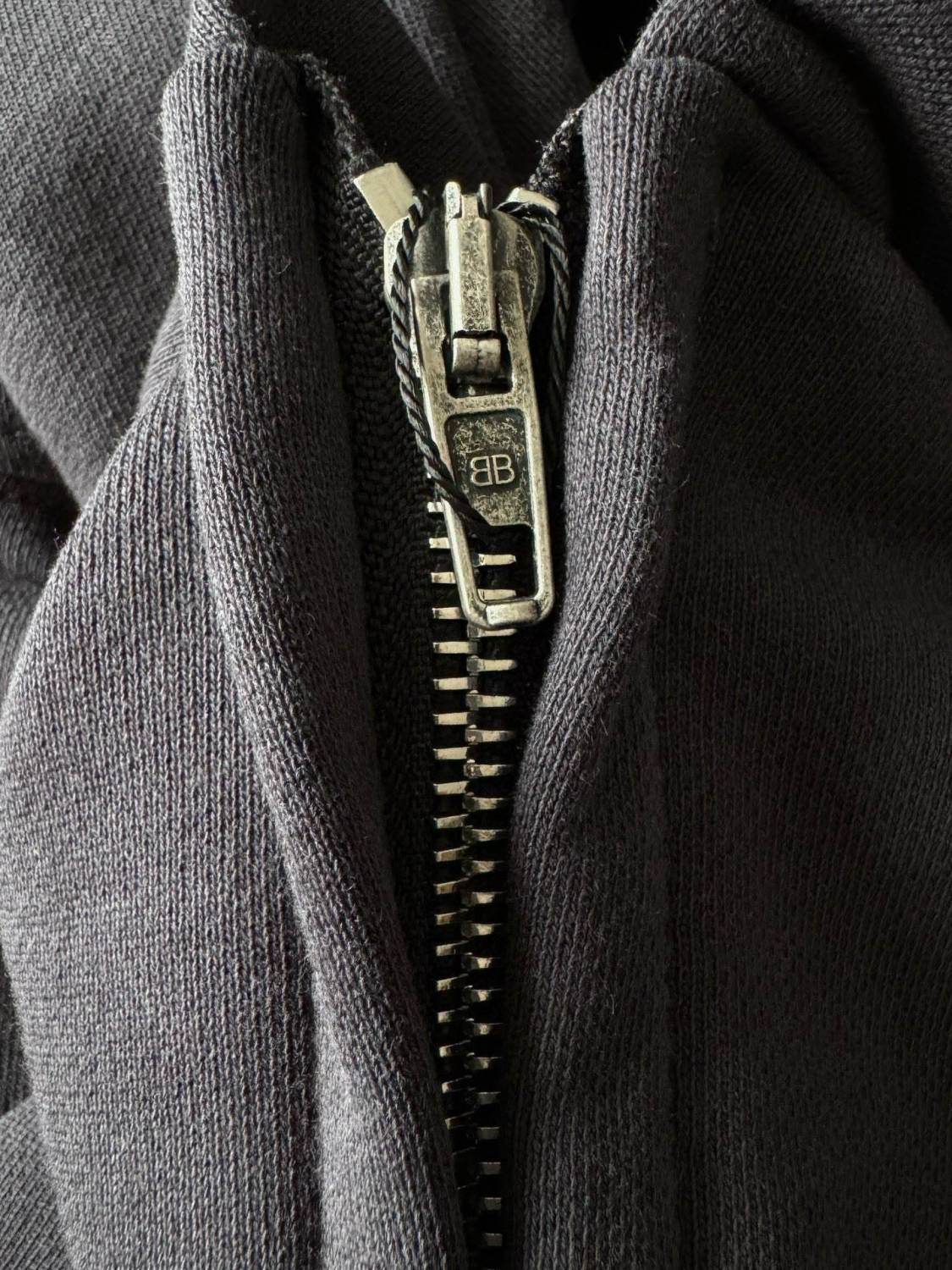 Balenciaga Men's And Women's Spring And Fall Embroidery Letter Print Hooded Zipper Long Sleeve Jacket #74215