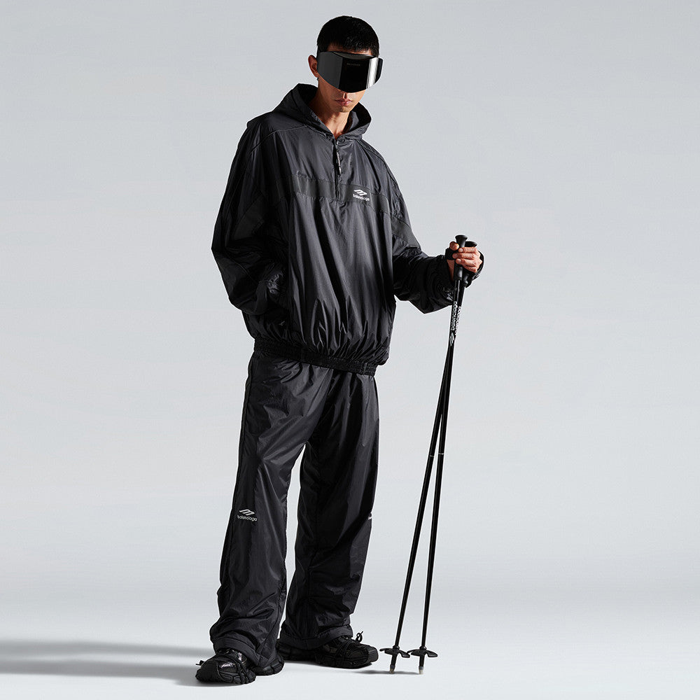 Balenciaga Men's 3b Sports Icon Ski Tracksuit Pants in Black #336943