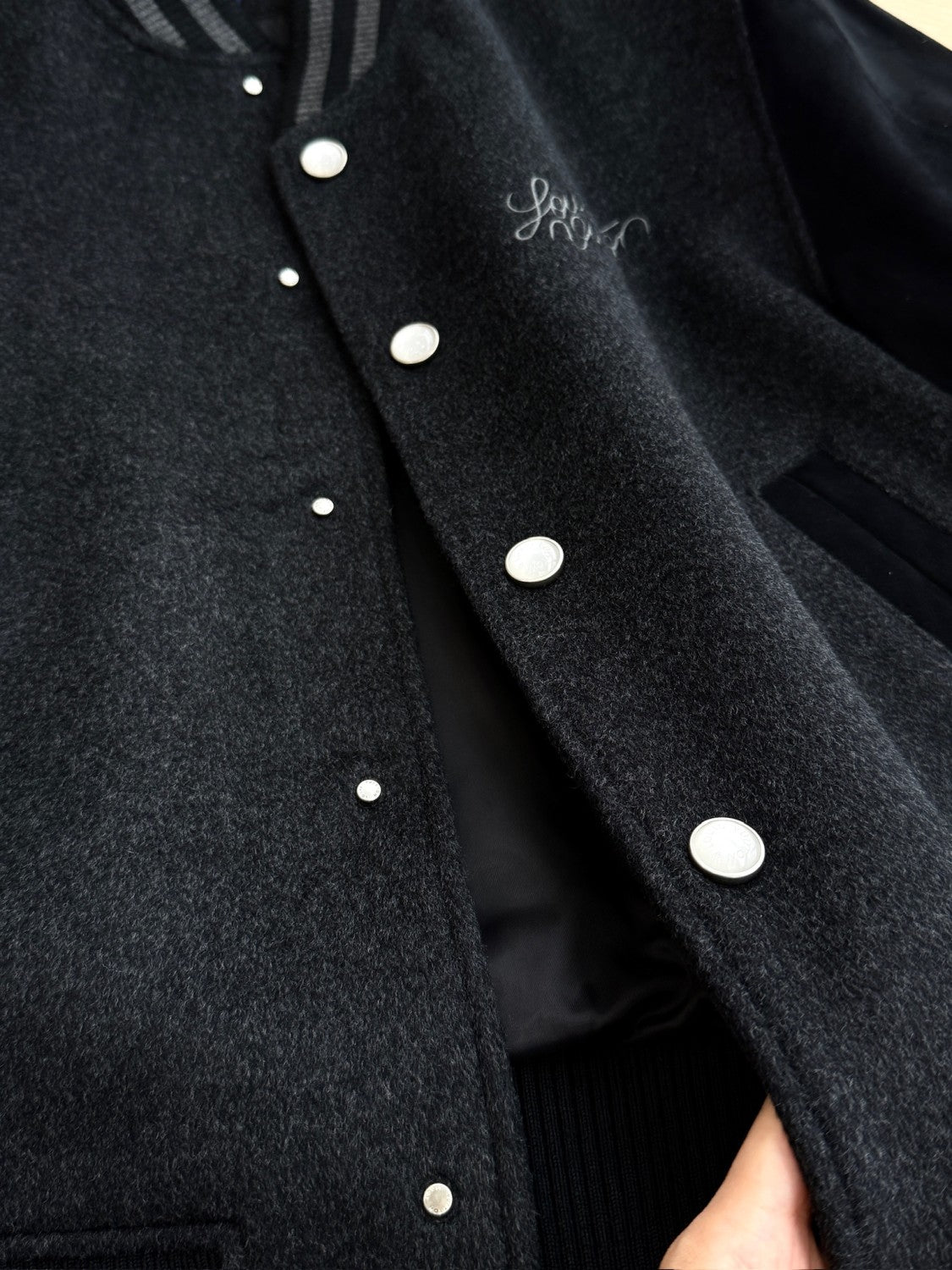 Louis Vuitton Men's Spring/autumn Fashion Casual Solid Color Single Breasted Suede Sheepskin Leather Jacket Sweatshirt Jacket #78395
