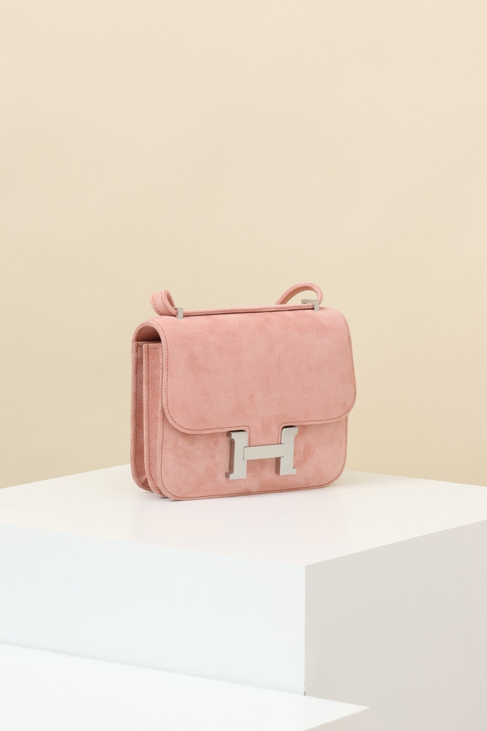 Hermès Suede Backpack Crossbody Bag #381136