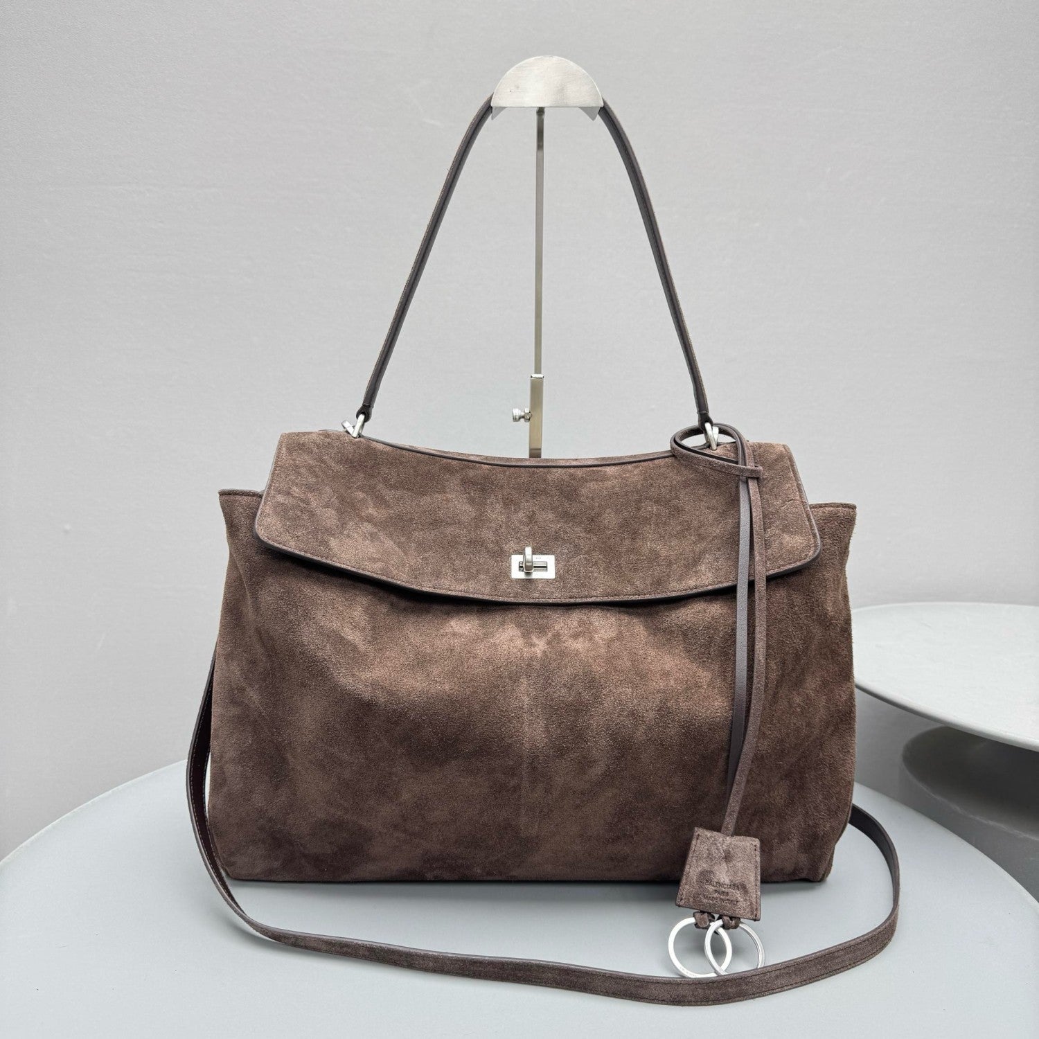 Balenciaga RODEO Women's Fashion Classic Solid Color Suede Tote Bag Small Medium Large Handbag Tote Bag Bags #78954  7897722AB4G2308
