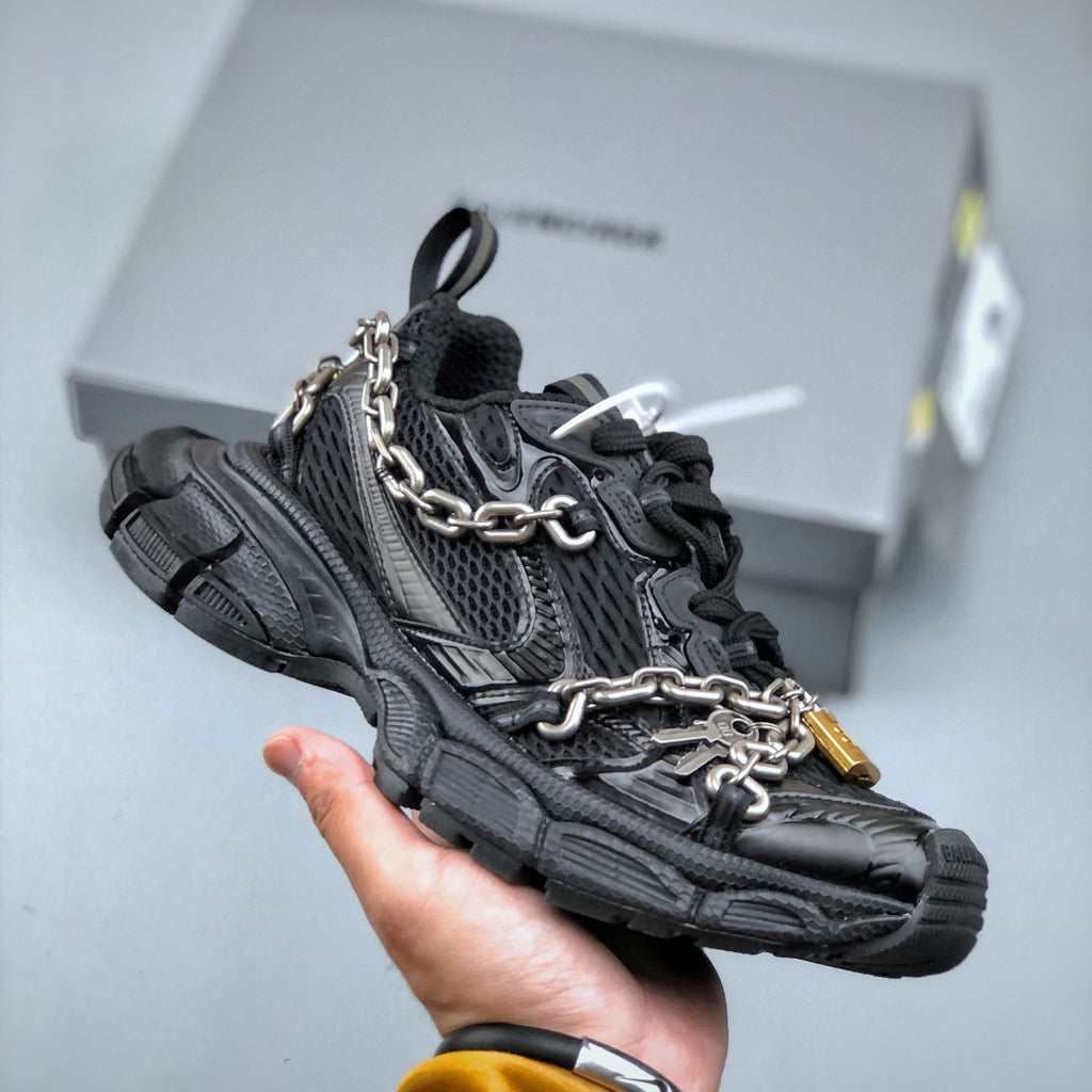 Balenciaga Men's Women's 3XL Sneakers Kids' Heart Lock Doing Old Tie Low Retro Dad Shoes Solid Color Trend Casual Shoes Ngvp #1443