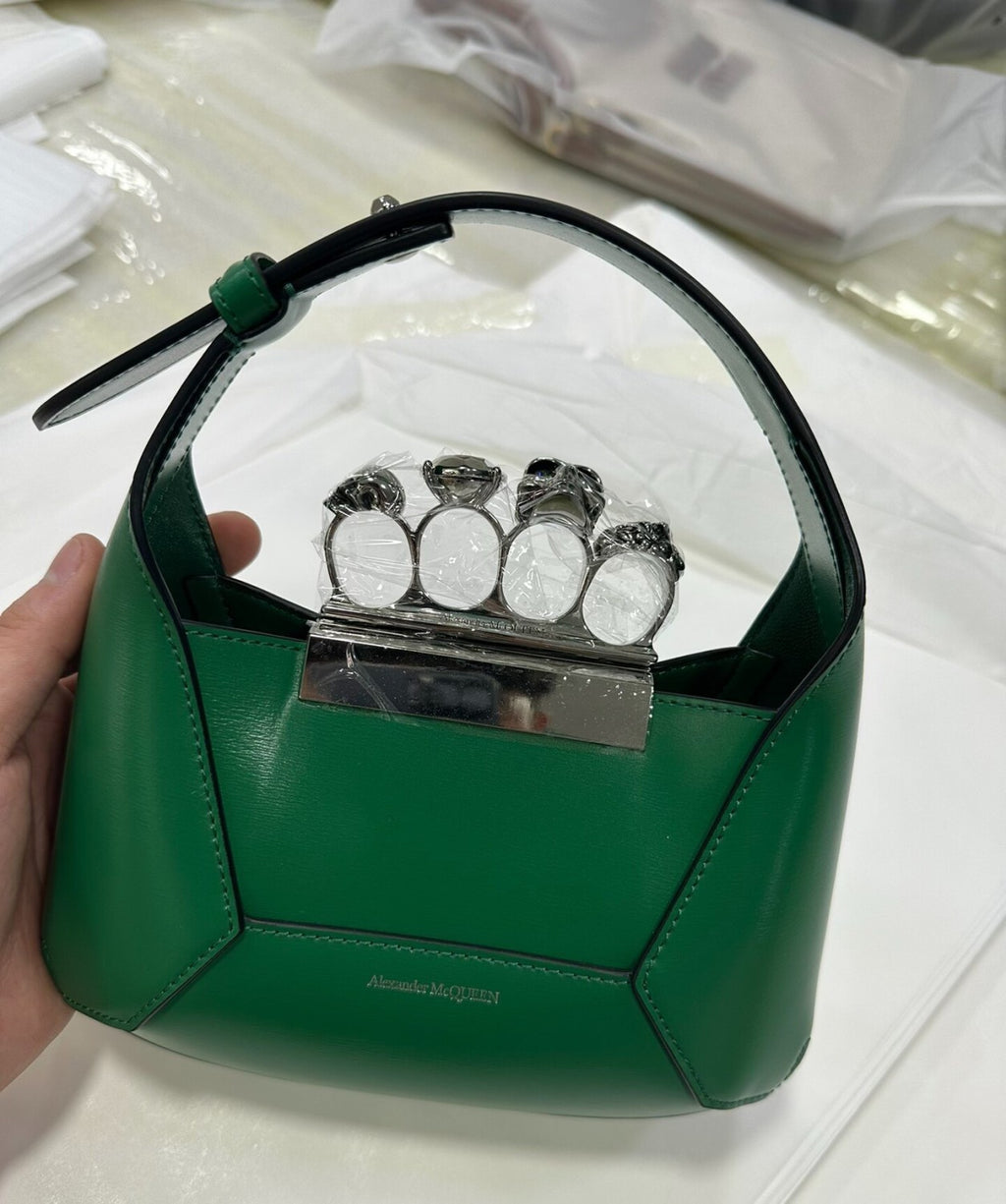 Alexander Wang New Arrival Skull Diamond-studded Women's Crossbody Bags Handheld Shoulder Bag High-street Luxury Clutch #82328A